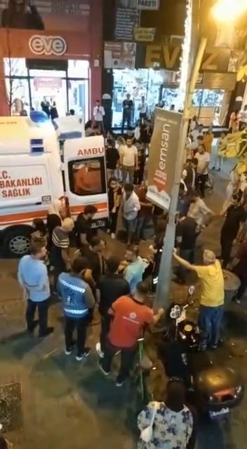 Çark Caddesinde bıçaklama