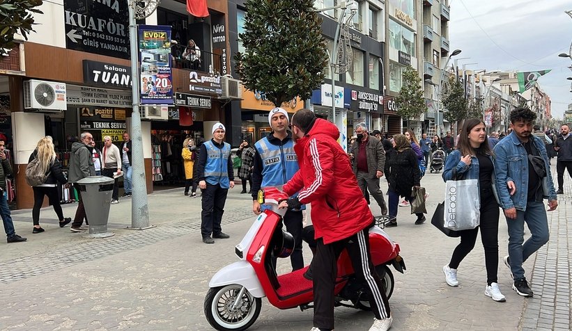 Çark Caddesi’nde denetimler başladı