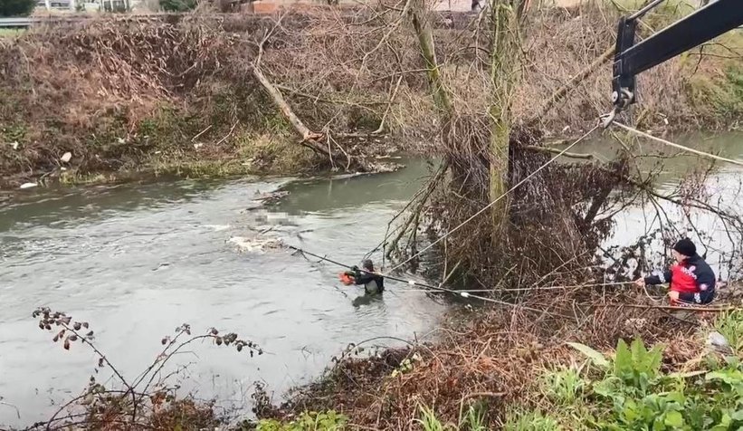 Çark Deresi'nde cesedi bulundu