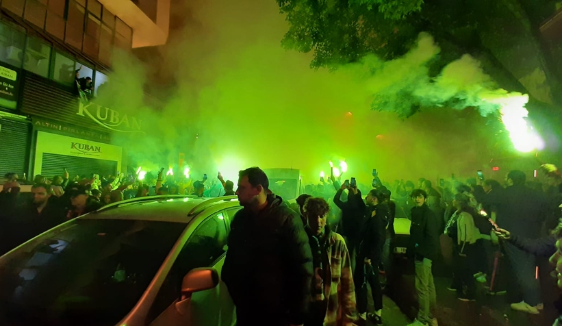 Çarkta muhteşem karşılama