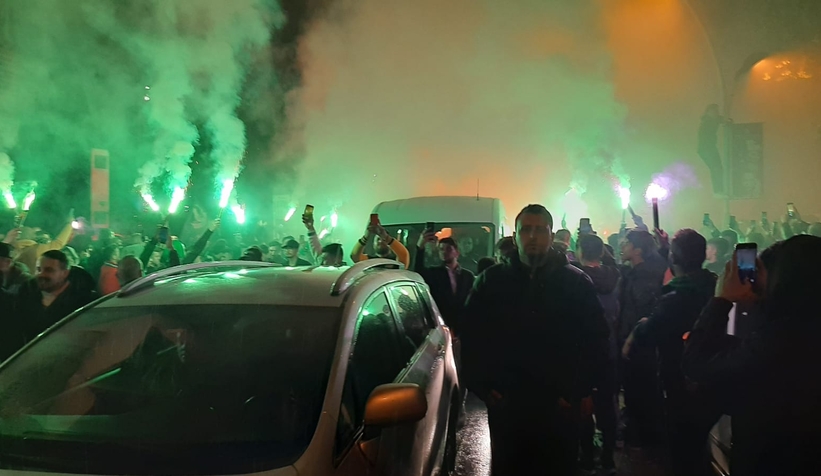 Çarkta muhteşem karşılama