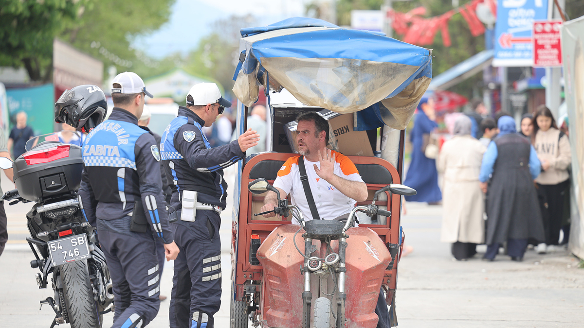 Çark’ta ve Uzunçarşı’da motosiklet ve bisiklet denetimi