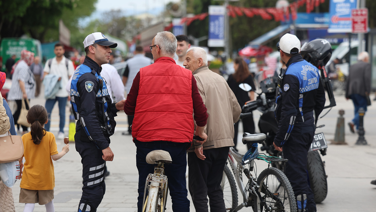 Çark’ta ve Uzunçarşı’da motosiklet ve bisiklet denetimi