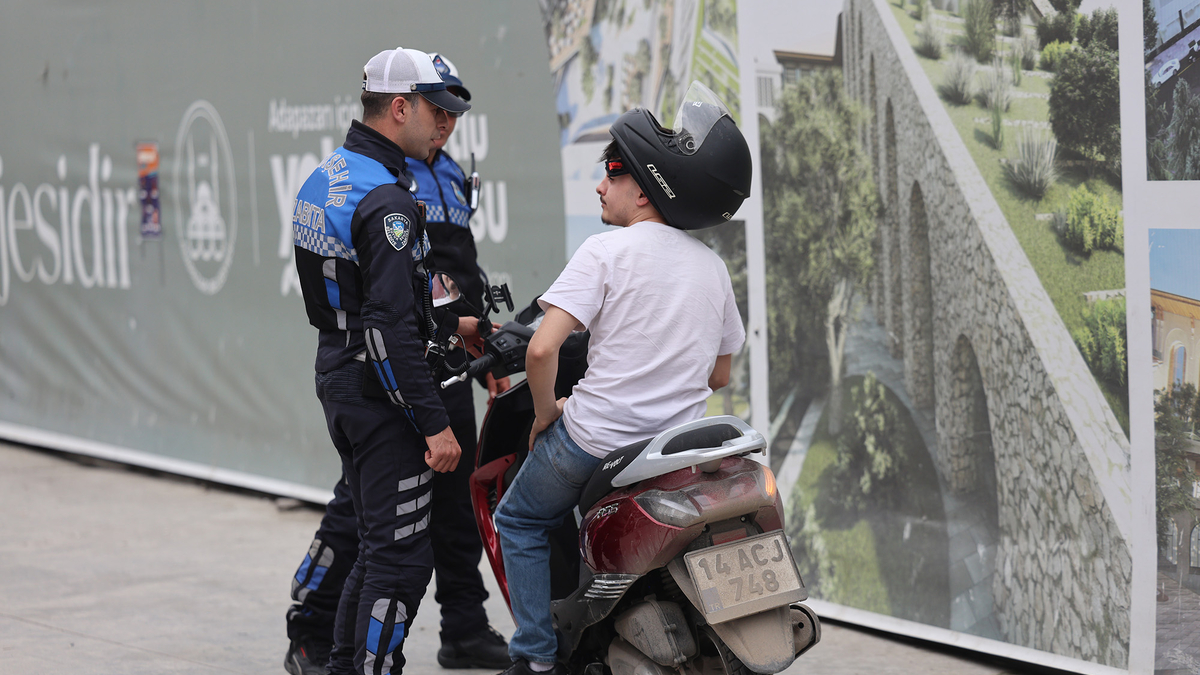 Çark’ta ve Uzunçarşı’da motosiklet ve bisiklet denetimi