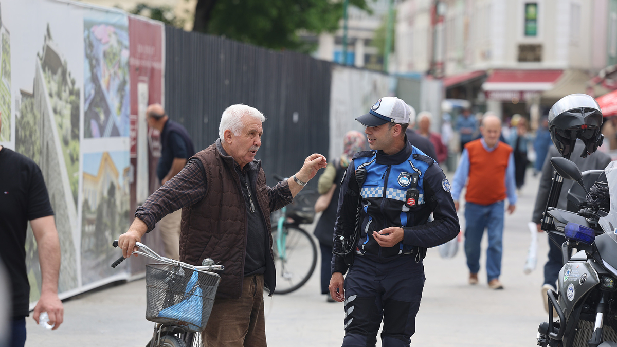 Çark’ta ve Uzunçarşı’da motosiklet ve bisiklet denetimi