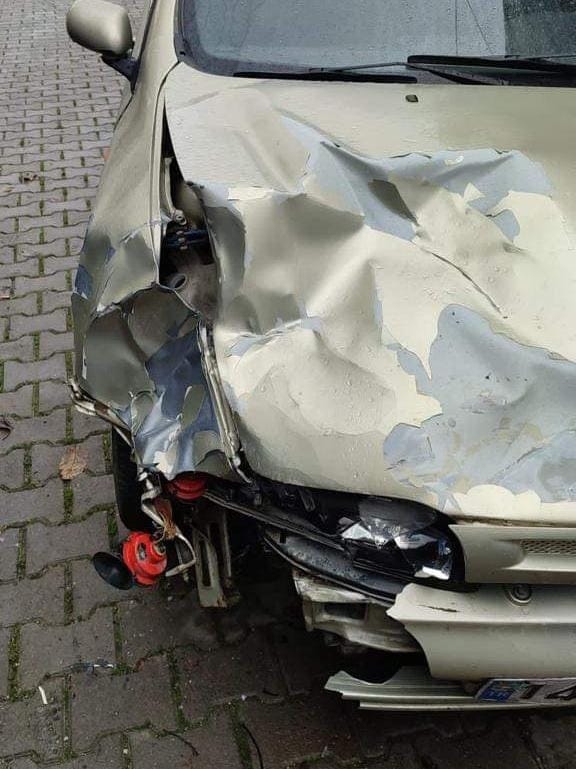 Çarptığı ayıyı kontrol ederken saldırıya uğradı