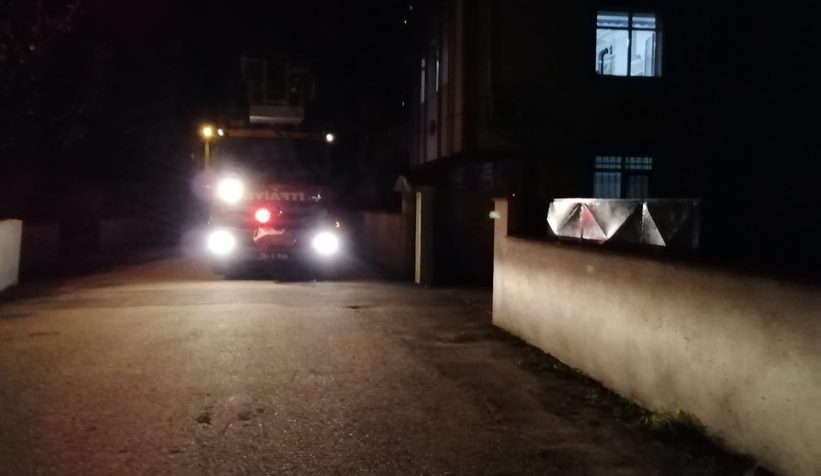 Çatı yangını korkuttu