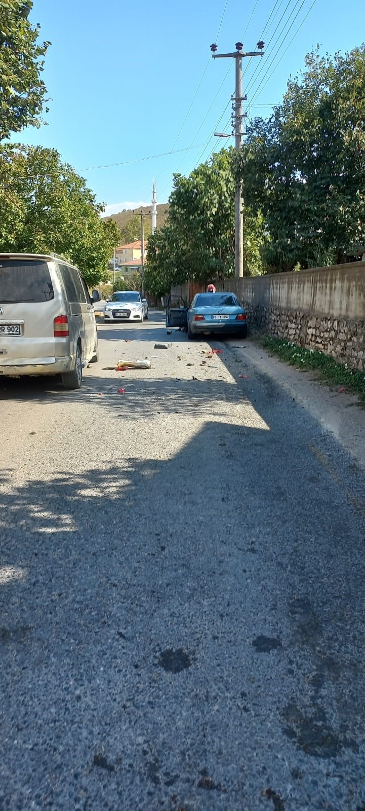 Cenaze konvoyunda kaza; O anları böyle kaydetti