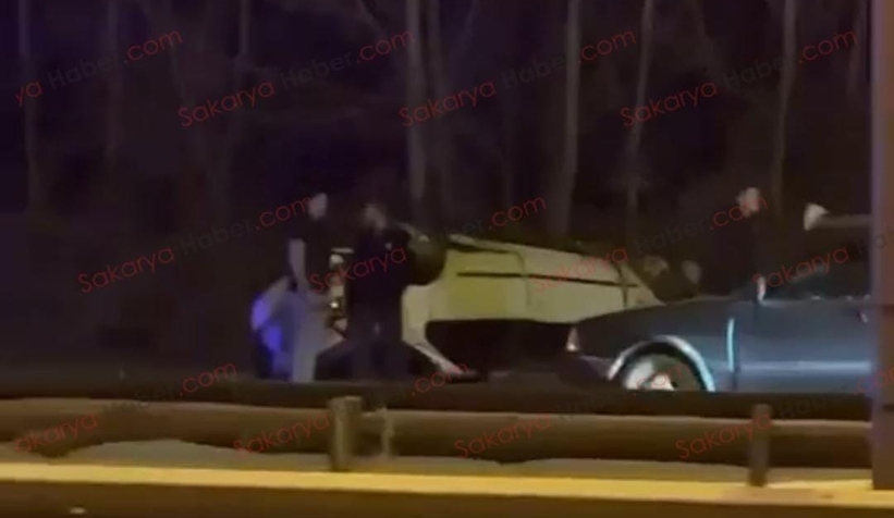 Çevre yolunda kaza: Takla attı