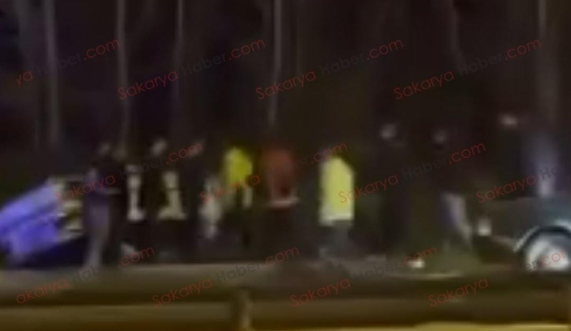 Çevre yolunda kaza: Takla attı