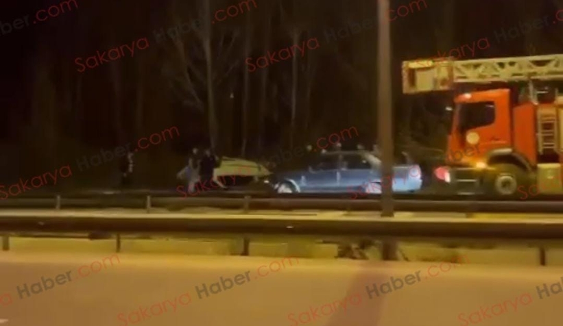 Çevre yolunda kaza: Takla attı