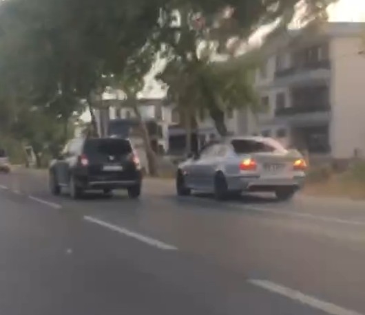 Çevre yolunda otomobil ile makas atan maganda yakalandı