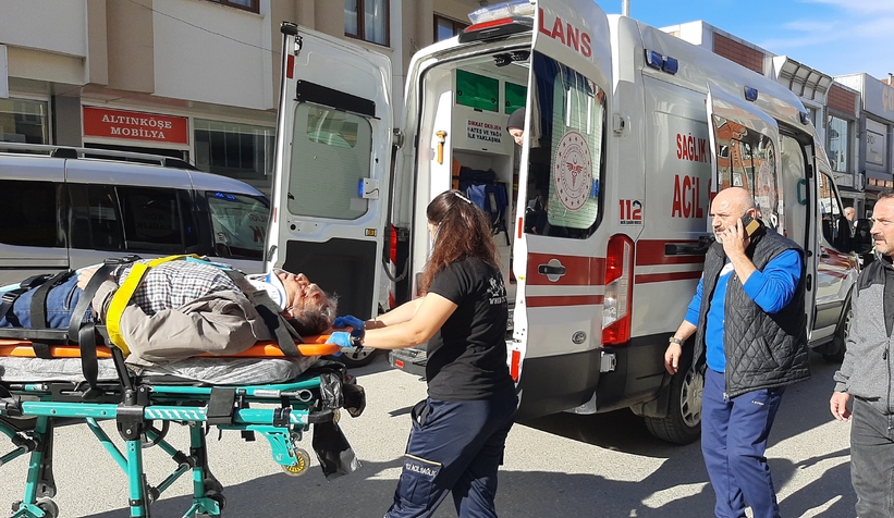 Cip ile çarpışan motosiklet sürücüsü yaralandı