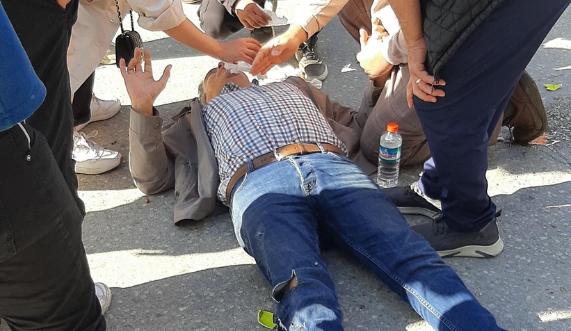 Cip ile çarpışan motosiklet sürücüsü yaralandı