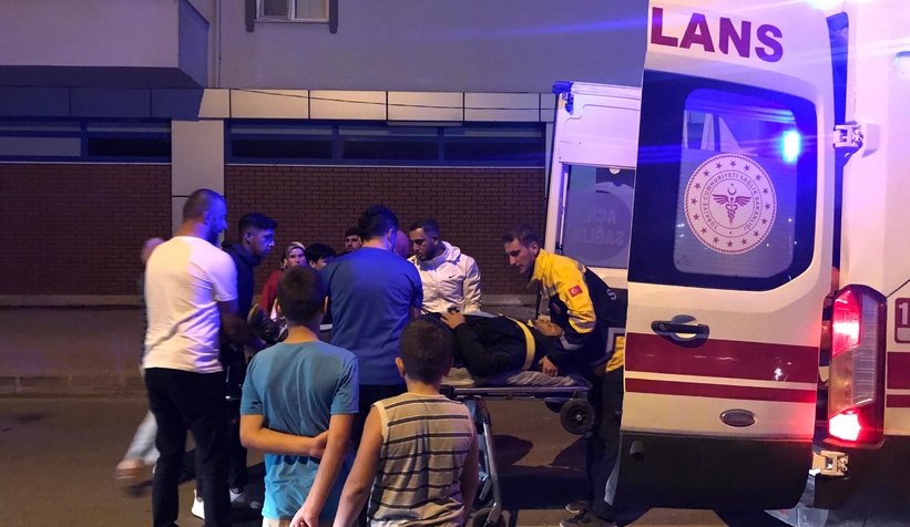 Cip ile çarpışan motosikletli yaralandı