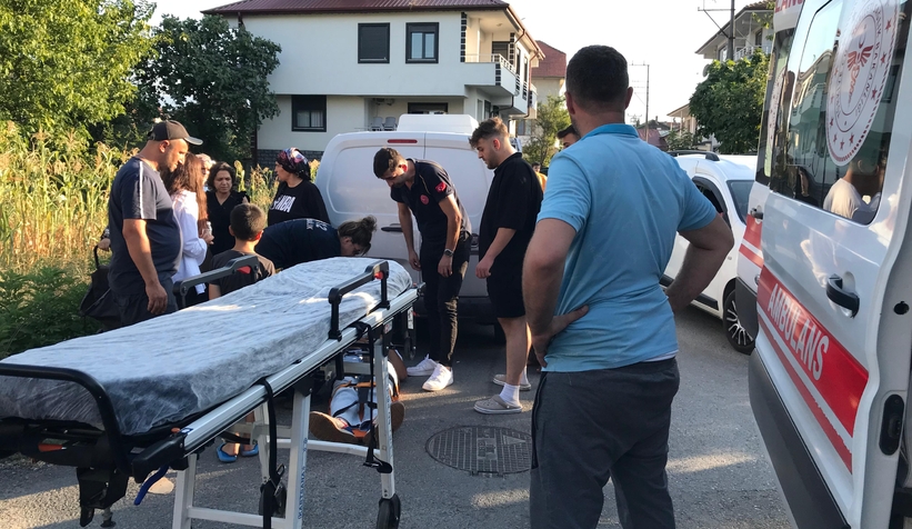 Cip ile çarpışan motosikletli yaralandı