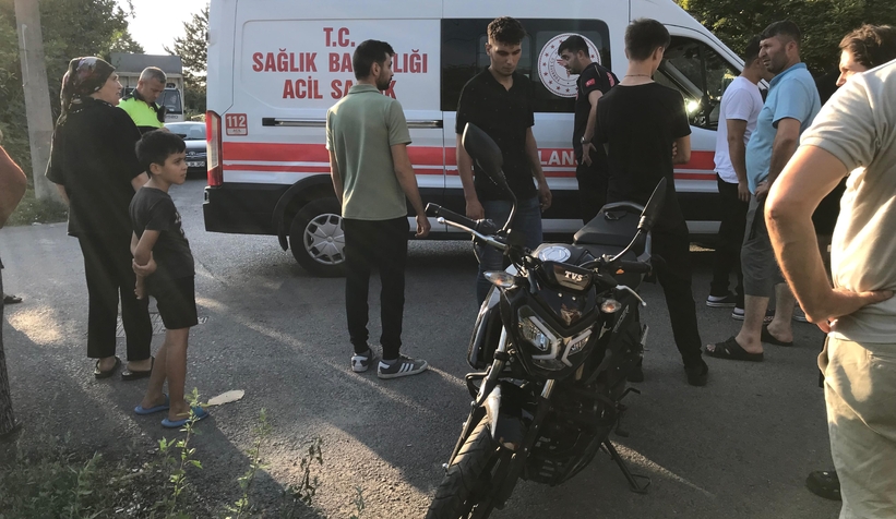 Cip ile çarpışan motosikletli yaralandı