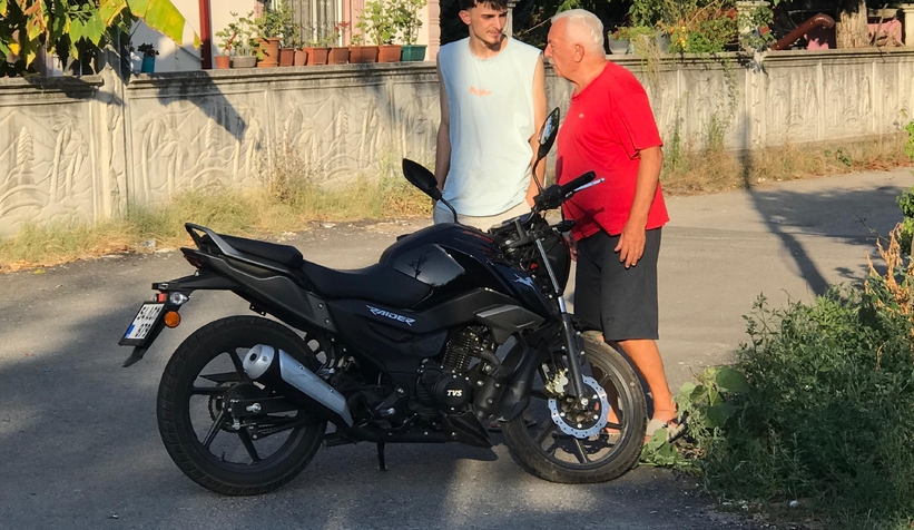 Cip ile çarpışan motosikletli yaralandı