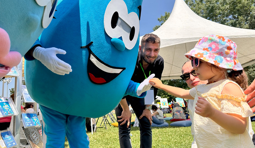 Çocuklar suyun yolculuğunu yakından izledi