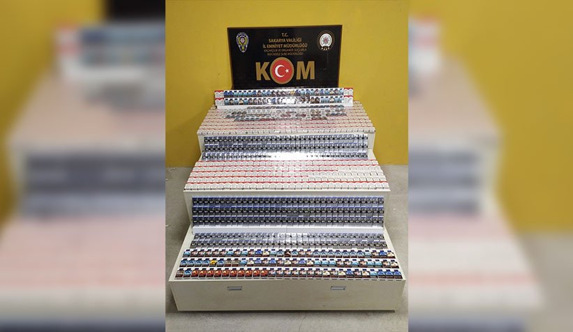 Çok sayıda kaçak sigara ürünü ele geçirildi