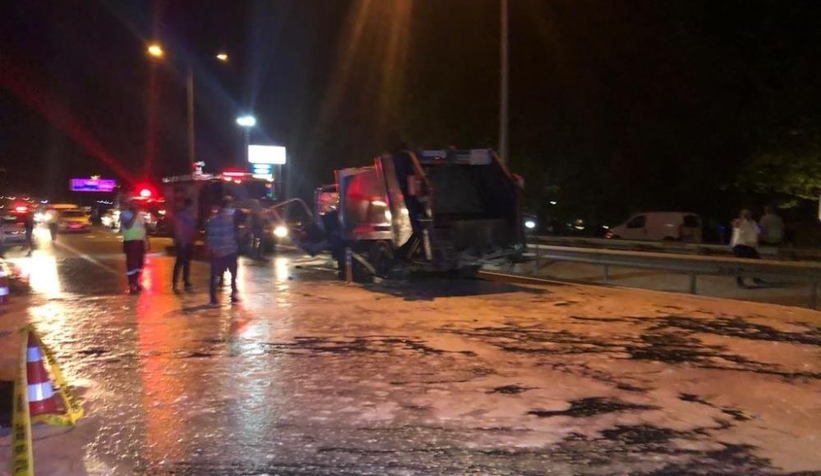  Çöp kamyonuna çarpan otomobilin sürücüsü öldü