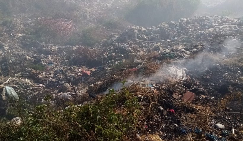 Çöplük yangını bıktırdı