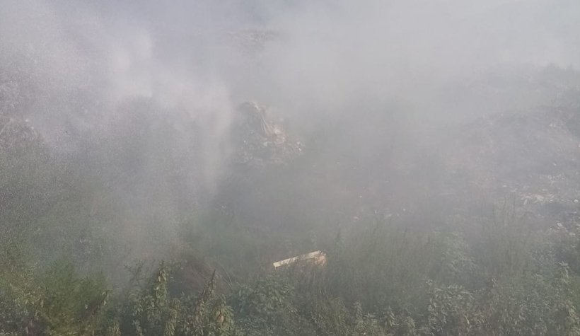 Çöplük yangını bıktırdı