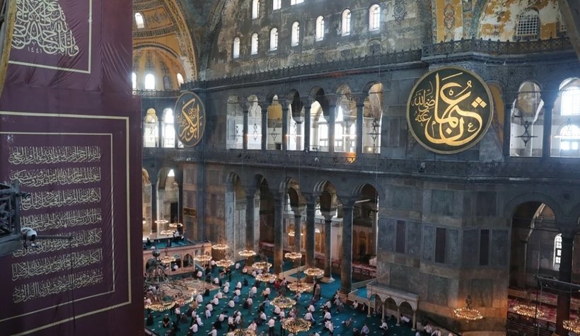 Cumhurbaşkanı Erdoğan Ayasofya'da