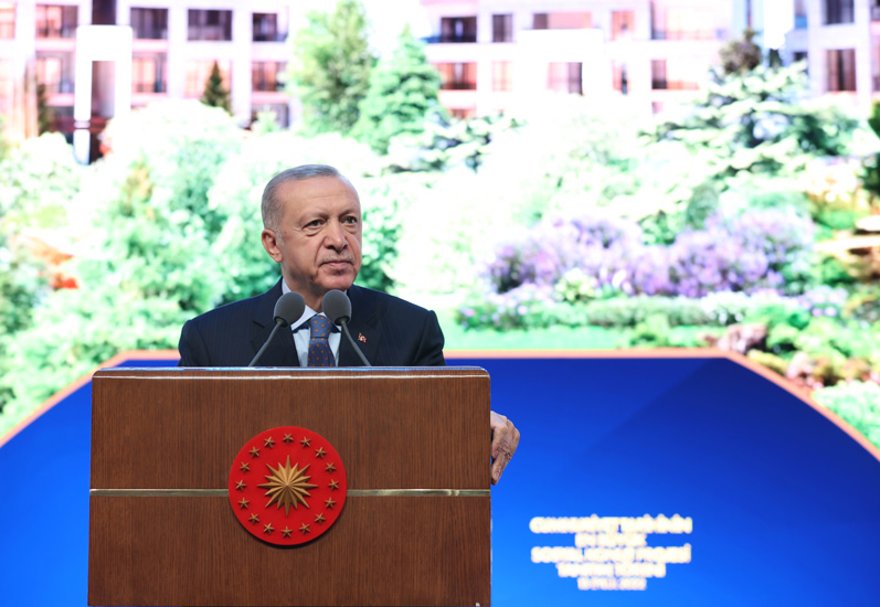 Cumhurbaşkanı Erdoğan sosyal konut projesini açıkladı