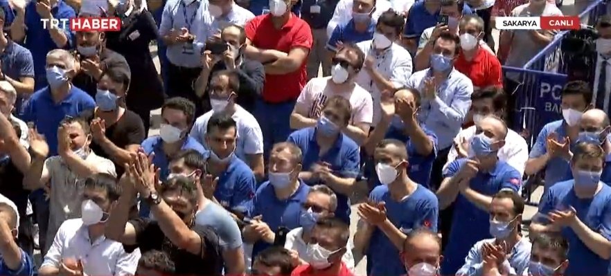 Cumhurbaşkanı Erdoğan Tank Palet Fabrikası'nda işçilere seslendi