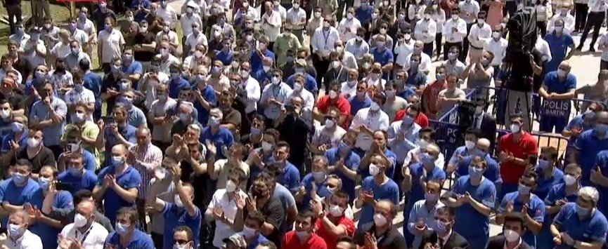 Cumhurbaşkanı Erdoğan Tank Palet Fabrikası'nda işçilere seslendi