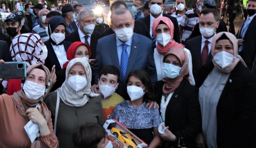 Cumhurbaşkanı Erdoğan’a sevgi seli