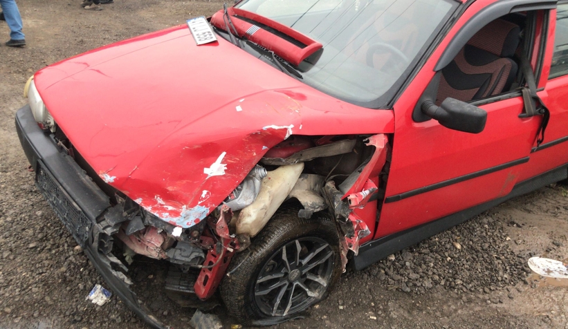 D-100'de 4 araçlı kaza: 1 yaralı