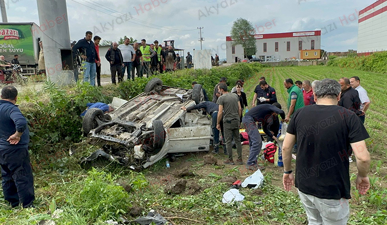 D-100'de feci kaza: 2 yaralı