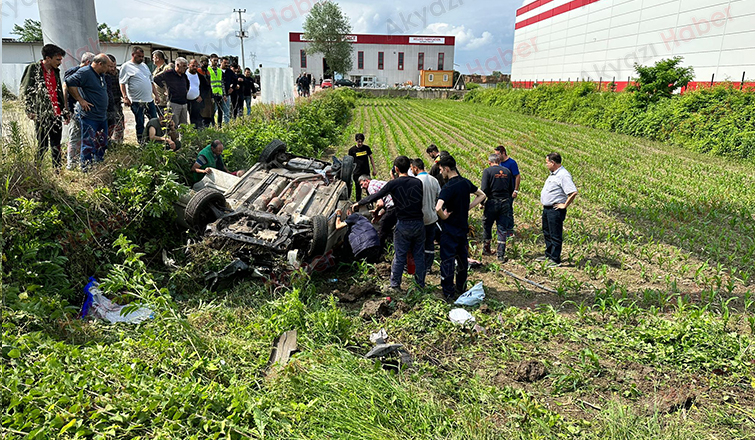 D-100'de feci kaza: 2 yaralı