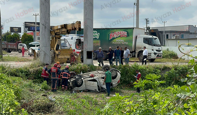 D-100'de feci kaza: 2 yaralı