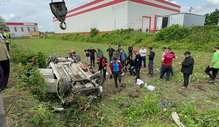 D-100'de feci kaza: 2 yaralı