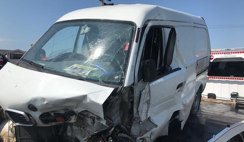 D-100'de kaza: 2 yaralı