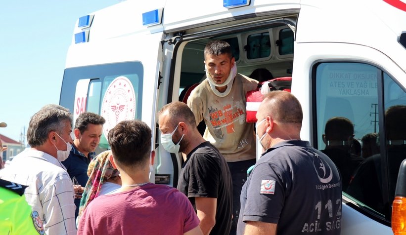 D-100'de kaza:1'i çocuk 5 yaralı