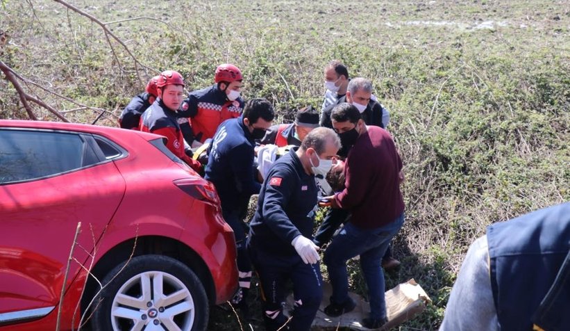 D-100'de kaza: 3 yaralı