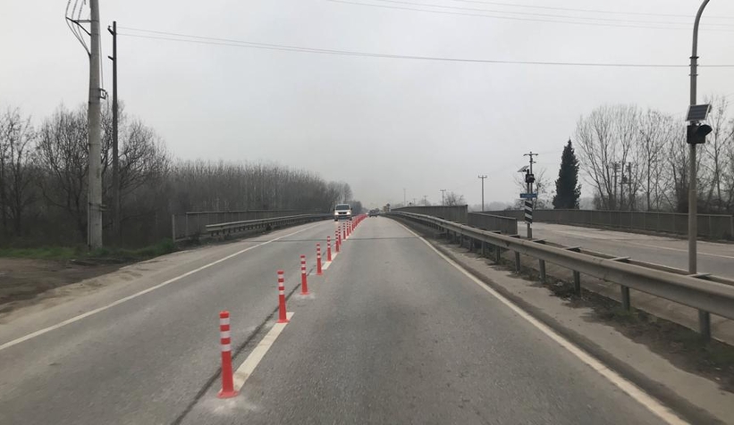 D-100'de trafik tek şeritten sağlanacak
