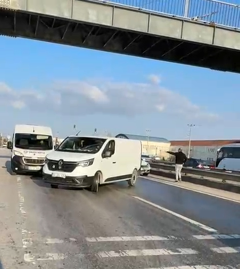 D-100'de yakıt kazası