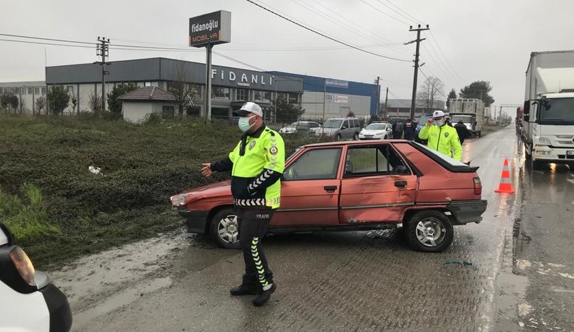 D-100'de zincirleme kaza