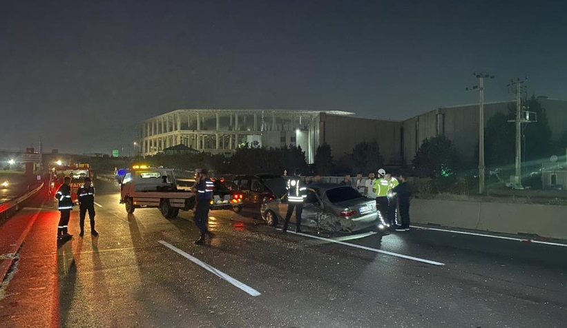 D-100'de zincirleme kaza