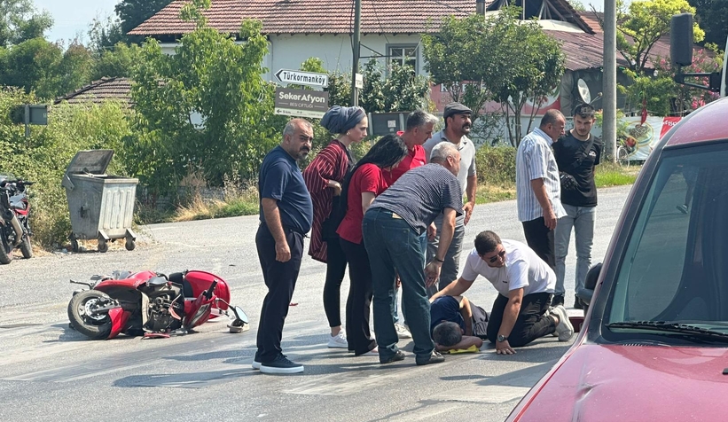 D-100’de korkutan kaza!