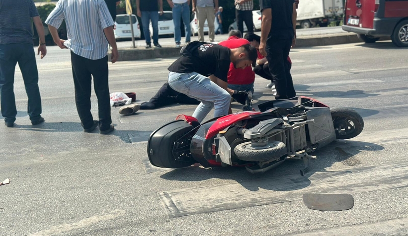 D-100’de korkutan kaza!