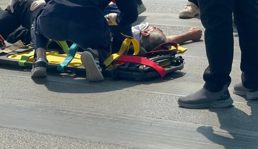 D-100’de korkutan kaza!