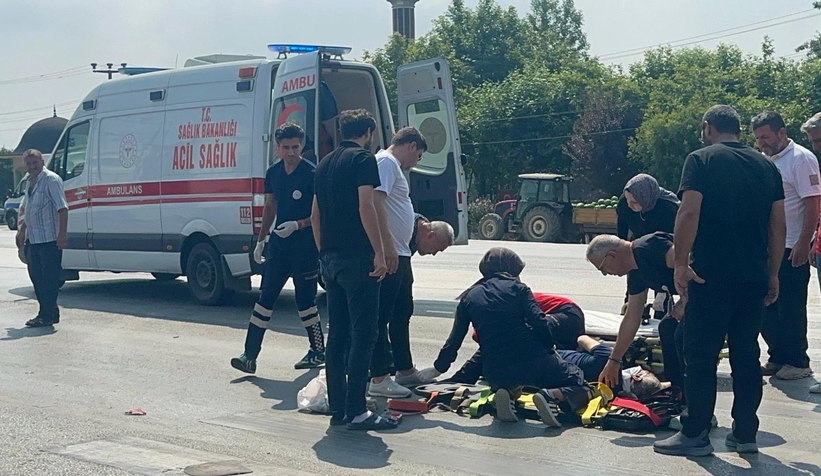 D-100’de korkutan kaza!