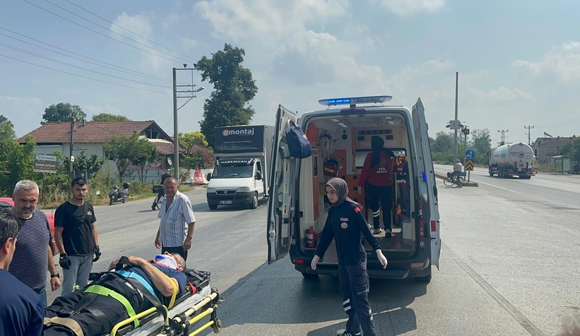 D-100’de korkutan kaza!