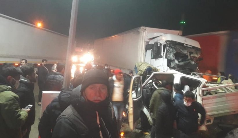 D-650'de dehşet anları: 1 ölü, 2 yaralı